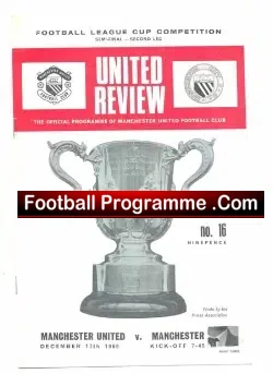 Manchester United v Manchester City 1969