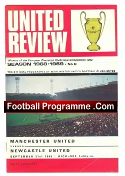 Manchester United v Newcastle United 1968