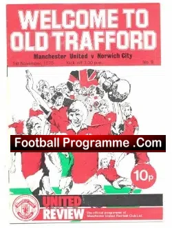 Manchester United v Norwich City 1975