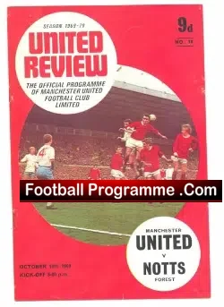 Manchester United v Nottingham Forest 1969