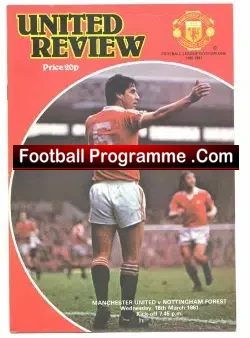 Manchester United v Nottingham Forest 1981