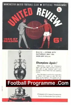 Manchester United v Stoke City 1967 – League Champions 1