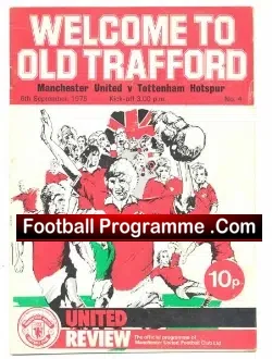 Manchester United v Tottenham 1975