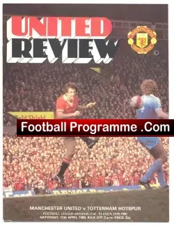 Manchester United v Tottenham 1980