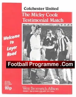 Micky Cook Benefit Testimonial Signed + Multi Autographs 1979 - football programme