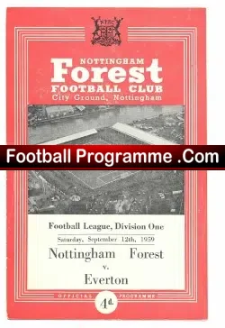 Nottingham Forest v Everton 1959