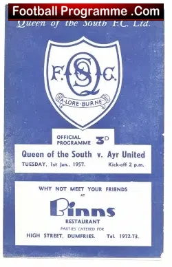 Queen Of The South v Ayr United 1957