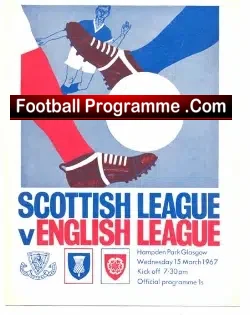 Scotland League v England League 1967 – at Hampden Park Fergie