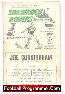 Shamrock Rovers v Shelbourne 1956