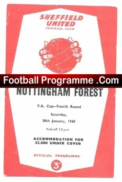 Sheffield United v Nottingham Forest 1960 – FA Cup