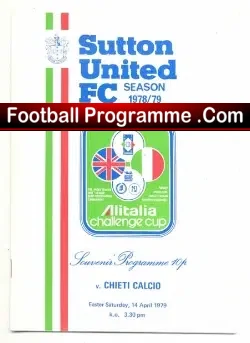 Sutton United v Chieti Calcio 1979 – Italy