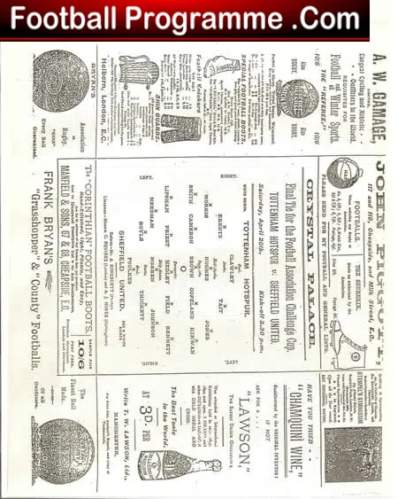 Tottenham Hotspur v Sheffield United 1901 – FA Cup Final Reprint