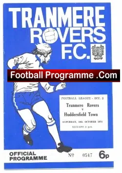 Tranmere Rovers v Huddersfield Town 1974