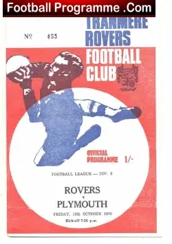 Tranmere Rovers v Plymouth Argyle 1970