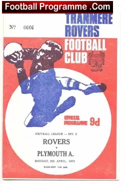 Tranmere Rovers v Plymouth Argyle 1970