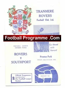 Tranmere Rovers v Southport 1968