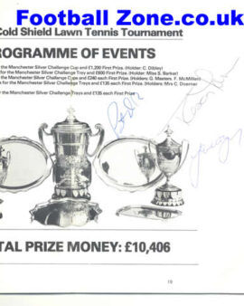 Manchester Lawn Tennis Tournament 1980 – Signed Roscoe + Tanner