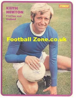 Everton Keith Newton Old Football Autograph 1970