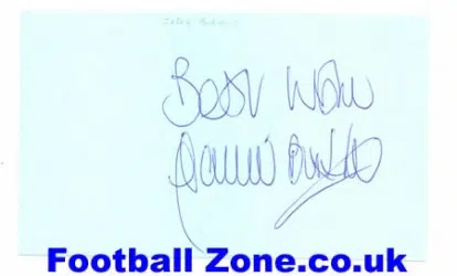 Manchester United Gary Birtles Autograph + Notts County