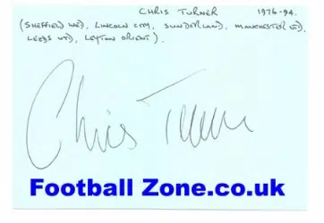 Manchester United Chris Turner Autograph + Leeds