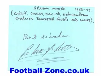Manchester United Graham Moore Autograph Signed + Chelsea