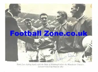 Manchester United Denis Law Signed Magazine Picture Final 1963
