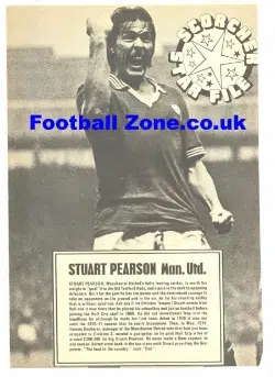 Manchester United Stuart Pearson Autographed Picture