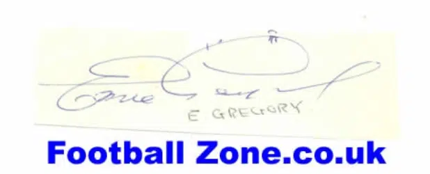 West Ham United Ernie Gregory Autograph 1950’s