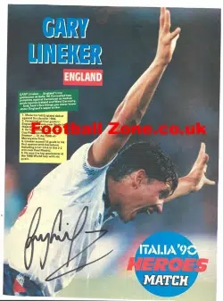 Tottenham Spurs Gary Lineker Autograph Picture – England