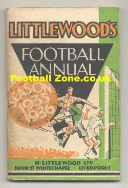 Littlewoods Football Annual Handbook 1934 - 1935