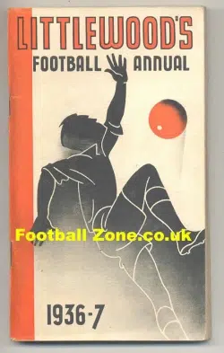Littlewoods Football Annual Handbook 1936 - 1937