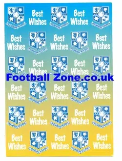 Tranmere Rovers Genuine Multi Signed Card 1995 - 96