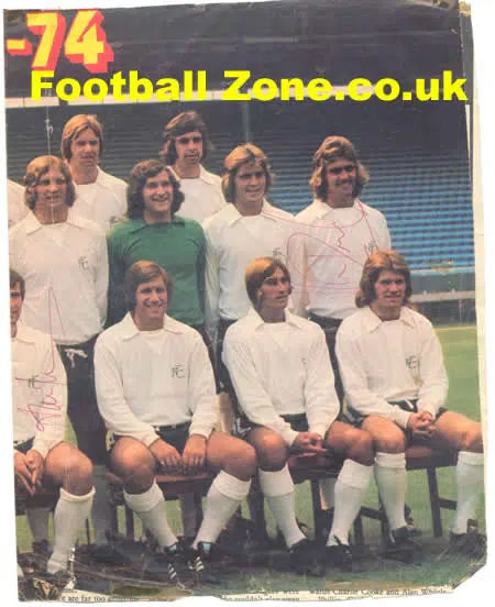 Fulham Multi Signed Autographed Football Picture 1973 - 74