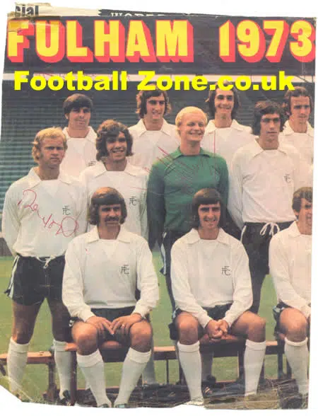 Fulham Multi Signed Autographed Football Picture 1973 - 74