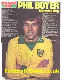 Norwich City Phil Boyer Autograph Picture