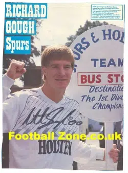 Tottenham Spurs Richard Gough Autograph Picture