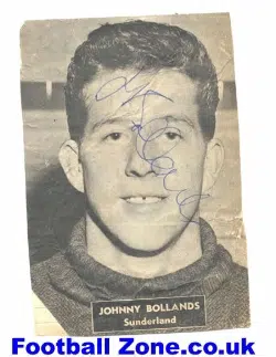 Sunderland Johnny Bollands Autograph Picture 1950's