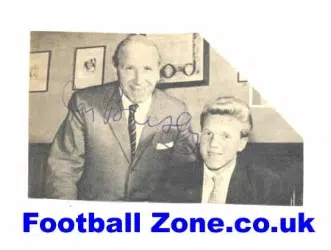 Manchester United Matt Busby Autograph Picture 1950's