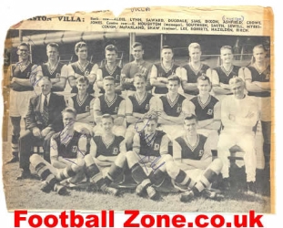 Aston Villa Autographs Aldis + Lee + Hazelden + Others 1950’s