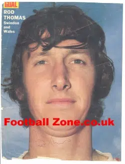 Swindon Town Rod Thomas Autograph Picture 1970's