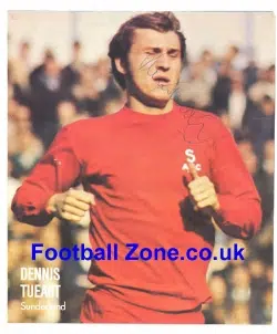 Sunderland Dennis Tueart Autograph Picture 1969