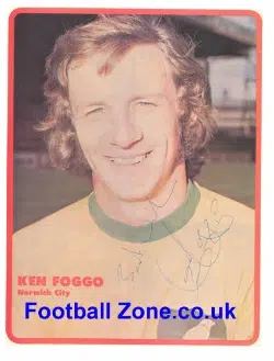 Norwich City Ken Foggo Autograph Picture 1970
