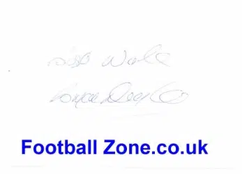 Blackburn Rovers Bryan Douglas Autograph