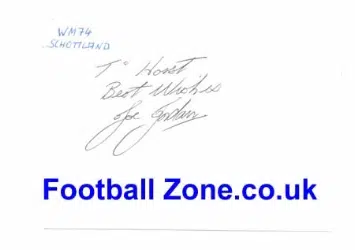 Manchester United Joe Jordan Autograph - Scotland