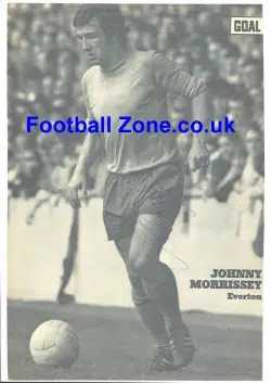 Everton Johnny Morrissey Autograph Picture 1972