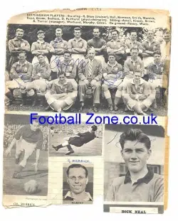 Birmingham City Signed Team Picture 1950's