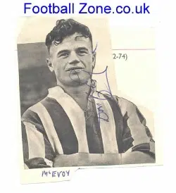 Sheffield Wednesday Don McEvoy Autograph 1950's
