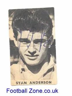 Sunderland Stan Anderson Autograph Picture 1950's