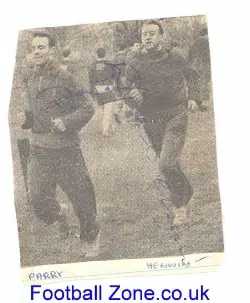 Bolton Wanderers Ray Parry Derek Hennin Autograph 1950's
