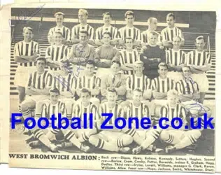 West Bromwich Albion Autographs - Crosby - Lovatt + More 1950s